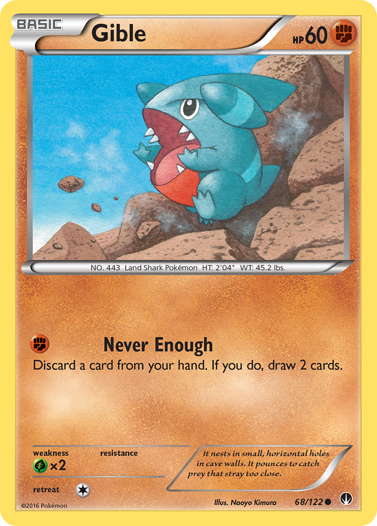 Gible (68/122) [XY: BREAKpoint] | Game Haven TX