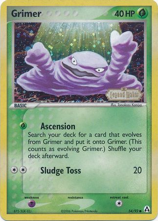 Grimer (54/92) (Stamped) [EX: Legend Maker] | Game Haven TX