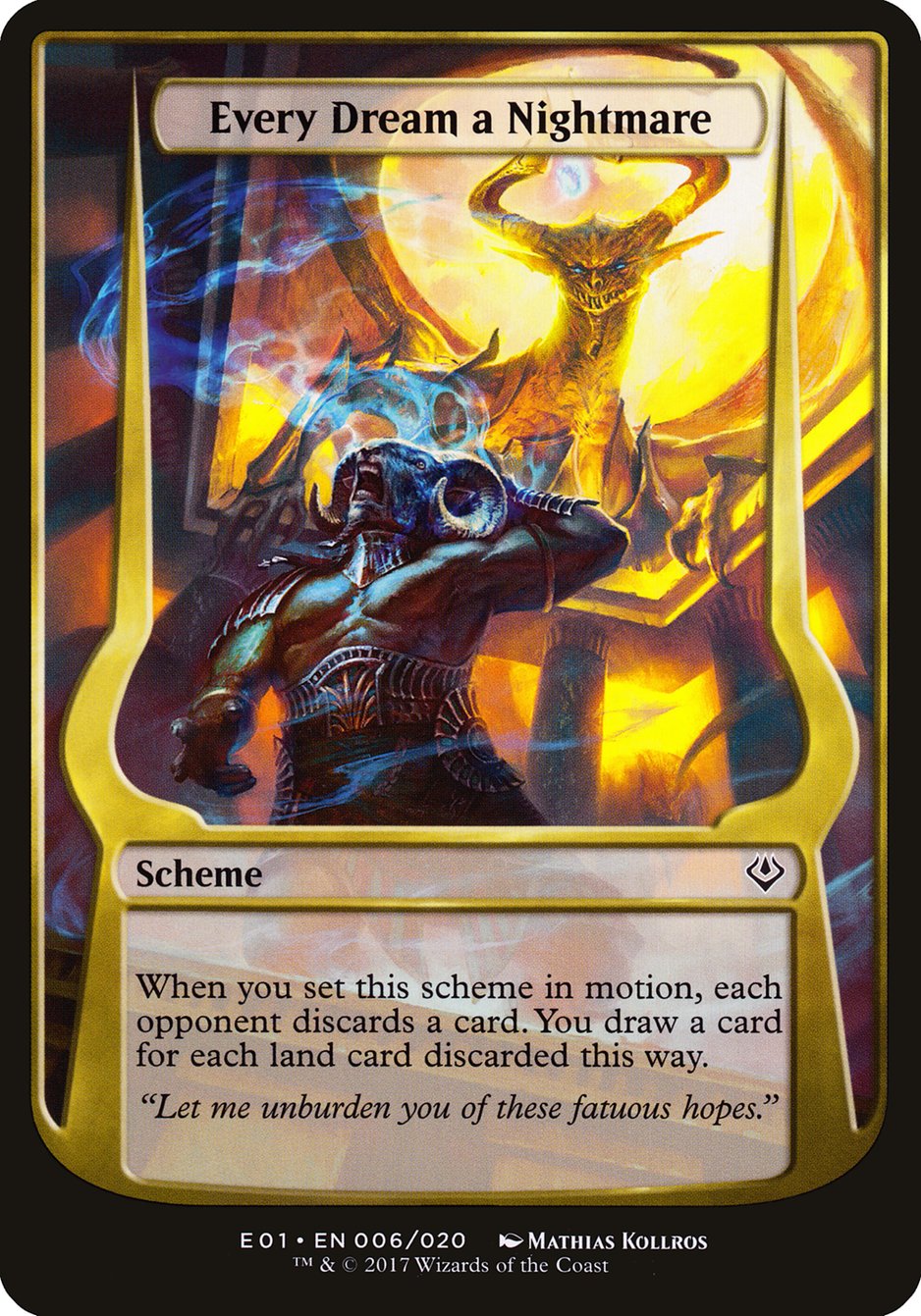 Every Dream a Nightmare (Schemes) [Archenemy: Nicol Bolas Schemes] | Game Haven TX