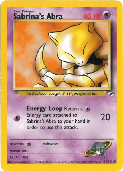 Sabrina's Abra (91/132) [Gym Heroes Unlimited] | Game Haven TX