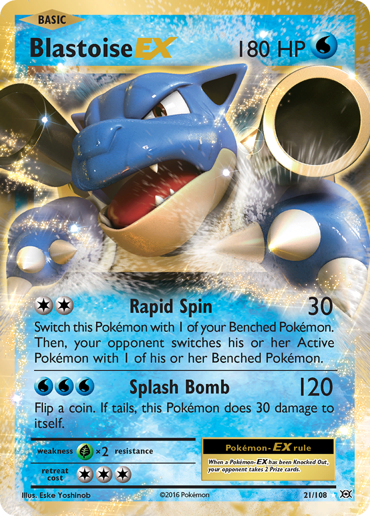 Blastoise EX (21/108) [XY: Evolutions] | Game Haven TX
