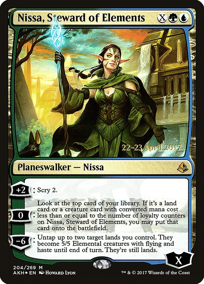 Nissa, Steward of Elements [Amonkhet Promos] | Game Haven TX