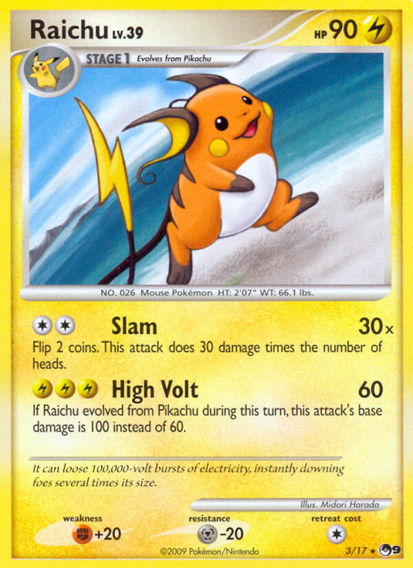 Raichu (3/17) [POP Series 9] | Game Haven TX