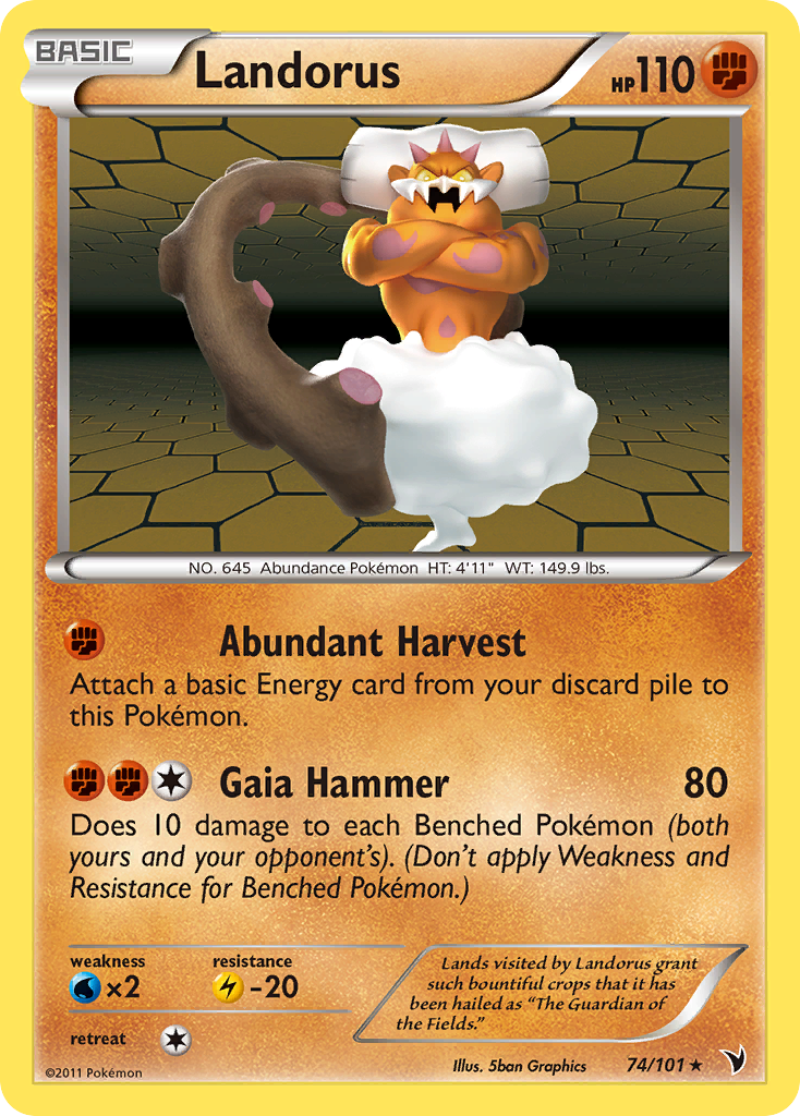 Landorus (74/101) [Black & White: Noble Victories] | Game Haven TX