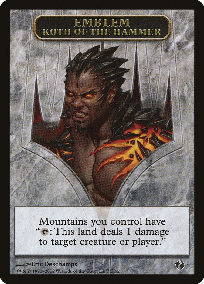 Koth of the Hammer Emblem [Duel Decks: Venser vs. Koth Tokens] | Game Haven TX