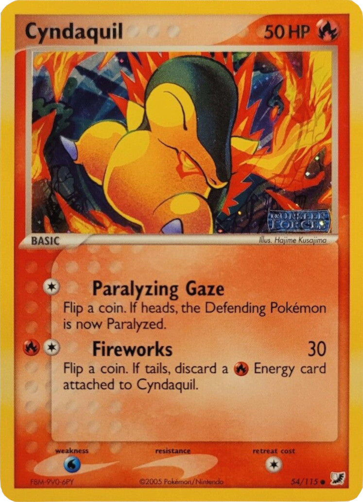 Cyndaquil (54/115) (Stamped) [EX: Unseen Forces] | Game Haven TX