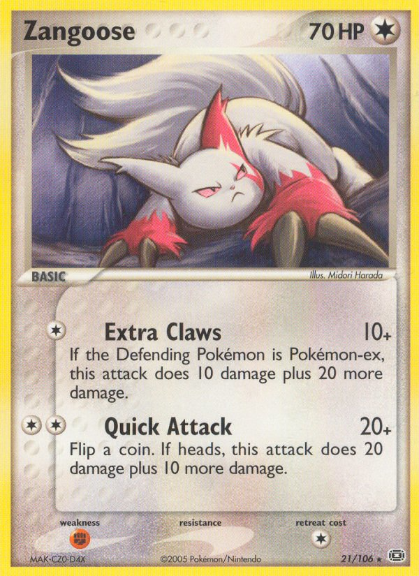 Zangoose (21/106) [EX: Emerald] | Game Haven TX