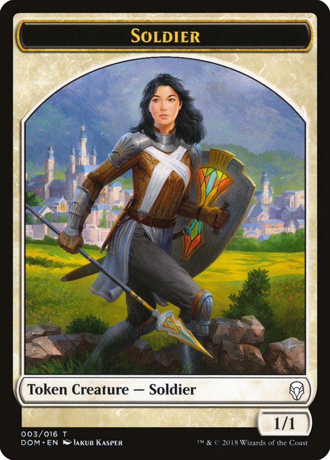 Soldier Token [Dominaria Tokens] | Game Haven TX