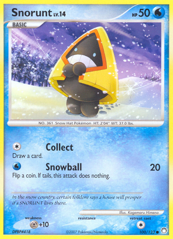 Snorunt (100/123) [Diamond & Pearl: Mysterious Treasures] | Game Haven TX