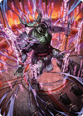 Hidetsugu, Devouring Chaos Art Card [Kamigawa: Neon Dynasty Art Series] | Game Haven TX