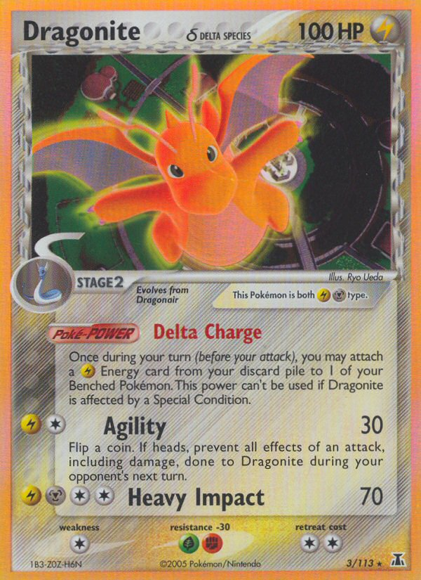 Dragonite (3/113) (Delta Species) [EX: Delta Species] | Game Haven TX