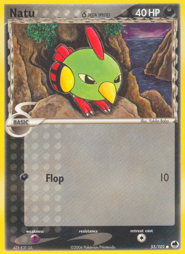 Natu (55/101) (Delta Species) [EX: Dragon Frontiers] | Game Haven TX