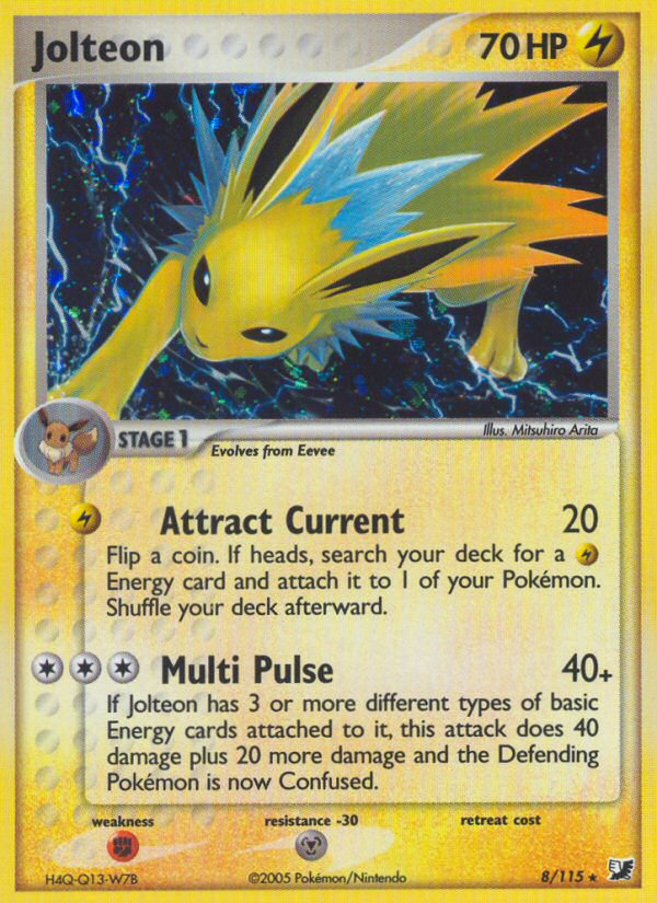 Jolteon (8/115) [EX: Unseen Forces] | Game Haven TX