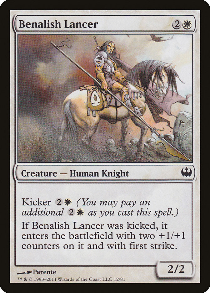 Benalish Lancer [Duel Decks: Knights vs. Dragons] | Game Haven TX