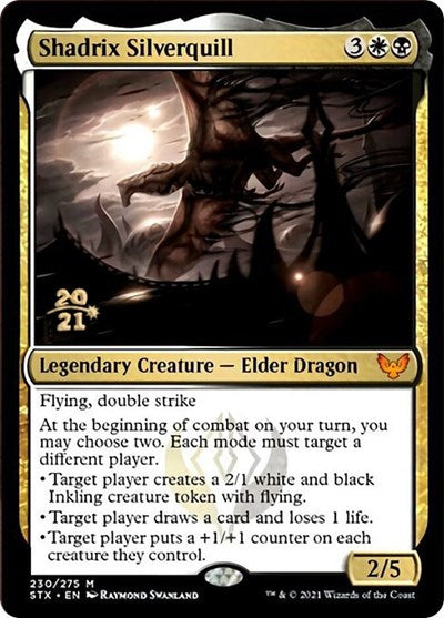 Shadrix Silverquill (Prerelease) [Strixhaven: School of Mages Prerelease Promos] | Game Haven TX