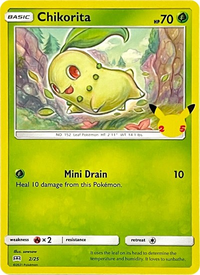 Chikorita (2/25) [McDonald's 25th Anniversary] | Game Haven TX