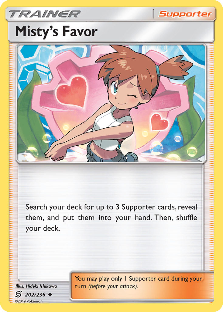 Misty's Favor (202/236) [Sun & Moon: Unified Minds] | Game Haven TX