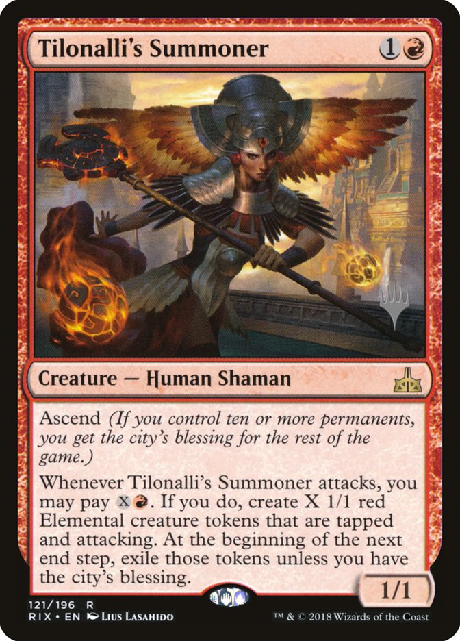 Tilonalli's Summoner [Rivals of Ixalan Promos] | Game Haven TX