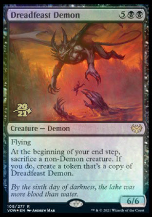 Dreadfeast Demon [Innistrad: Crimson Vow Prerelease Promos] | Game Haven TX