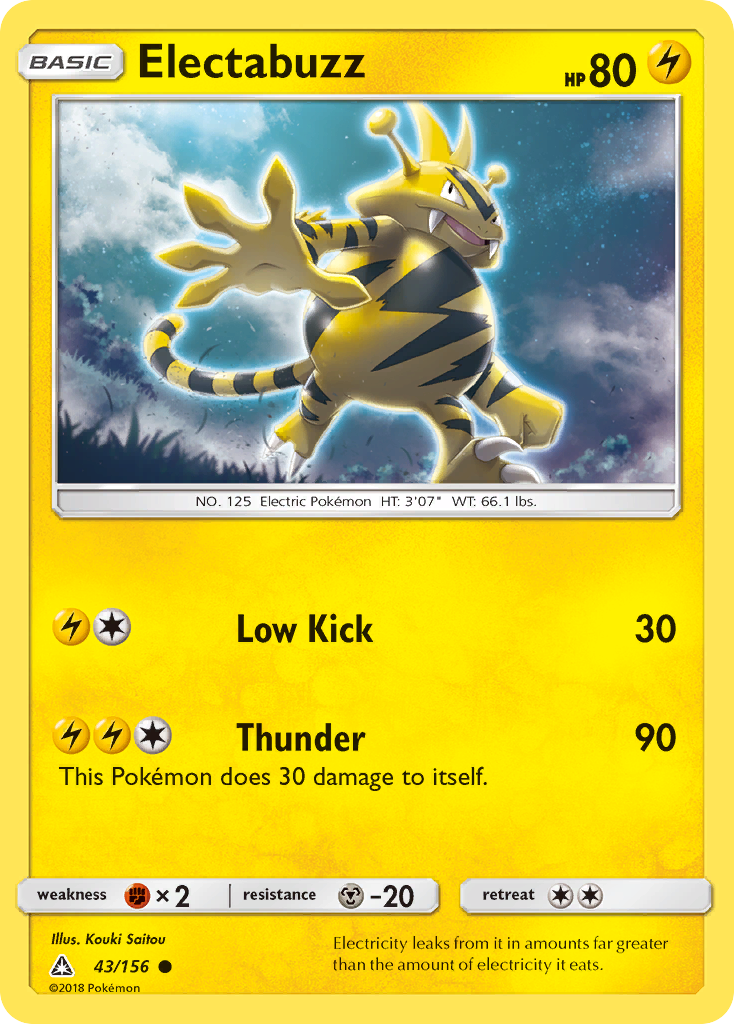 Electabuzz (43/156) [Sun & Moon: Ultra Prism] | Game Haven TX