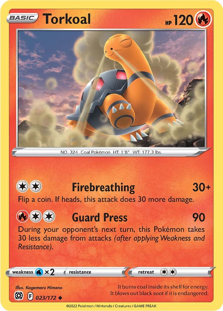 Torkoal (023/172) [Sword & Shield: Brilliant Stars] | Game Haven TX