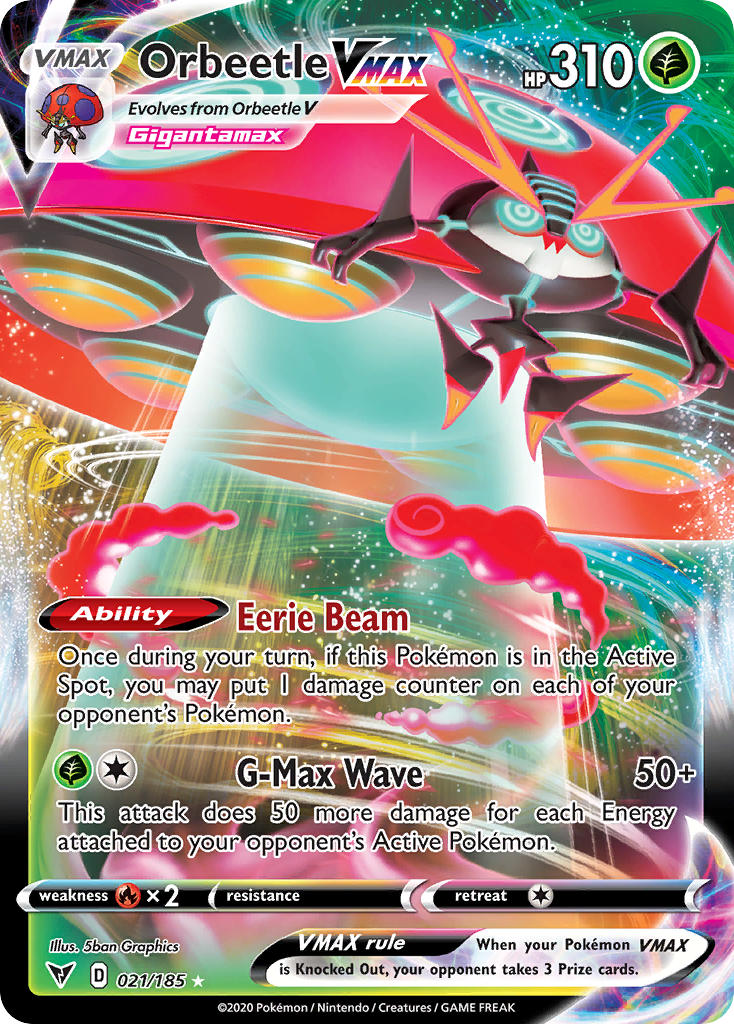 Orbeetle VMAX (021/185) [Sword & Shield: Vivid Voltage] | Game Haven TX