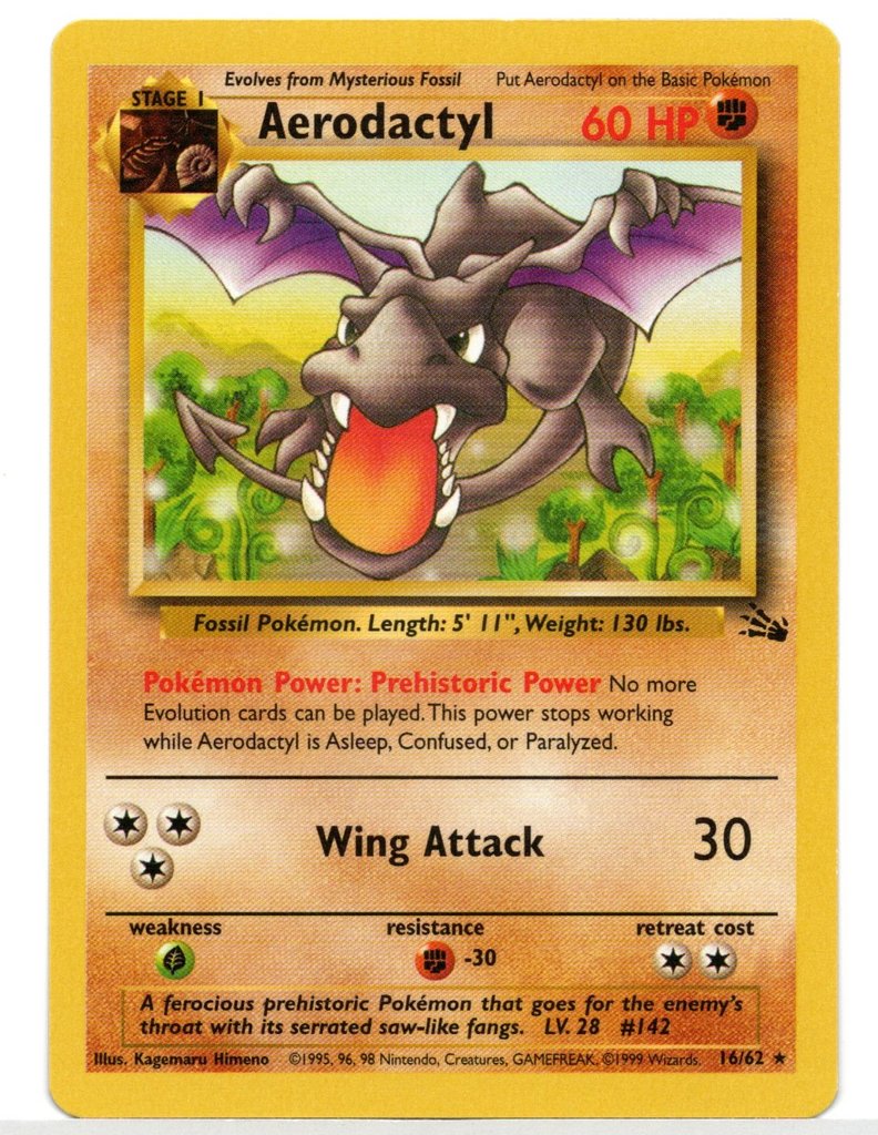 Aerodactyl (16/62) [Fossil Unlimited] | Game Haven TX
