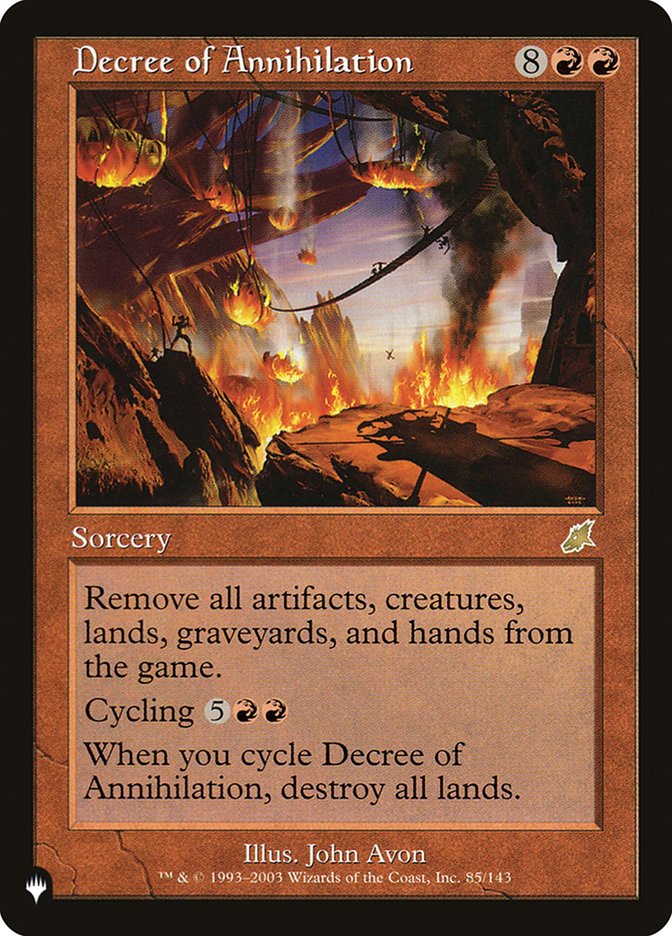 Decree of Annihilation [The List] | Game Haven TX