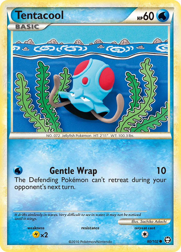 Tentacool (80/102) [HeartGold & SoulSilver: Triumphant] | Game Haven TX