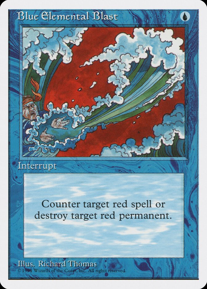 Blue Elemental Blast [Magazine Inserts] | Game Haven TX