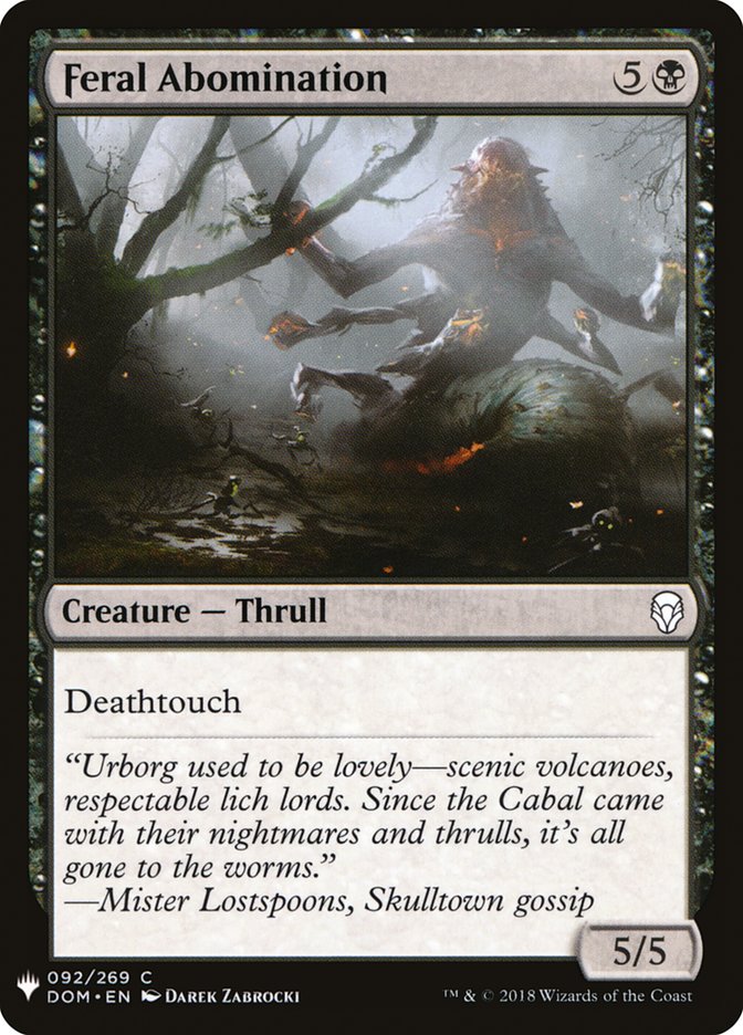 Feral Abomination [Mystery Booster] | Game Haven TX