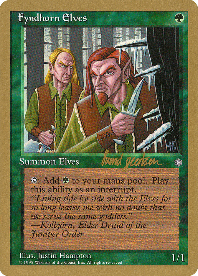 Fyndhorn Elves (Svend Geertsen) [World Championship Decks 1997] | Game Haven TX