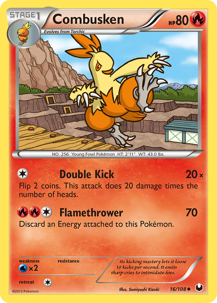 Combusken (16/108) [Black & White: Dark Explorers] | Game Haven TX