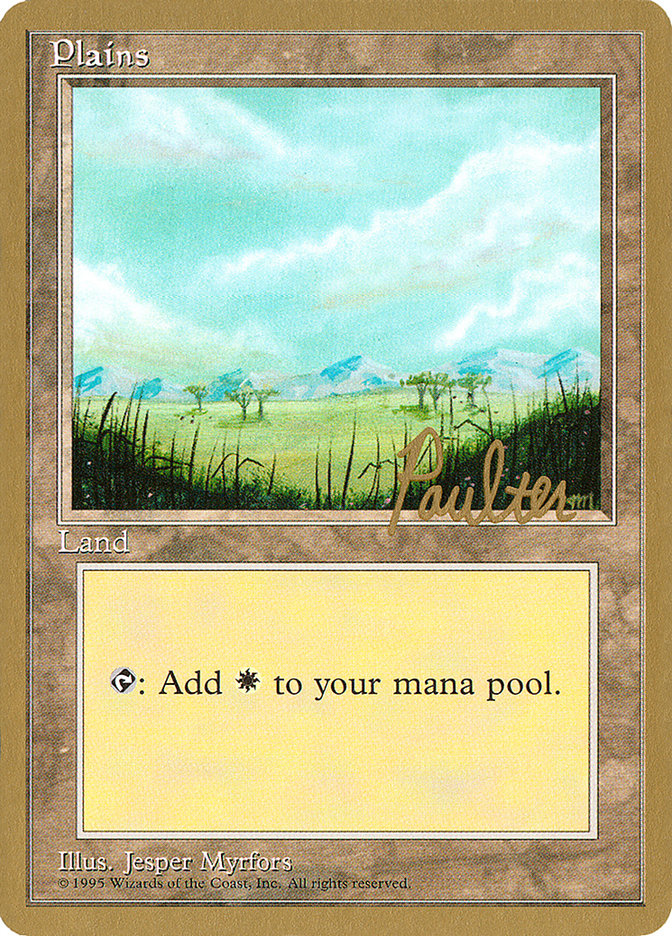 Plains (pp365) (Preston Poulter) [Pro Tour Collector Set] | Game Haven TX