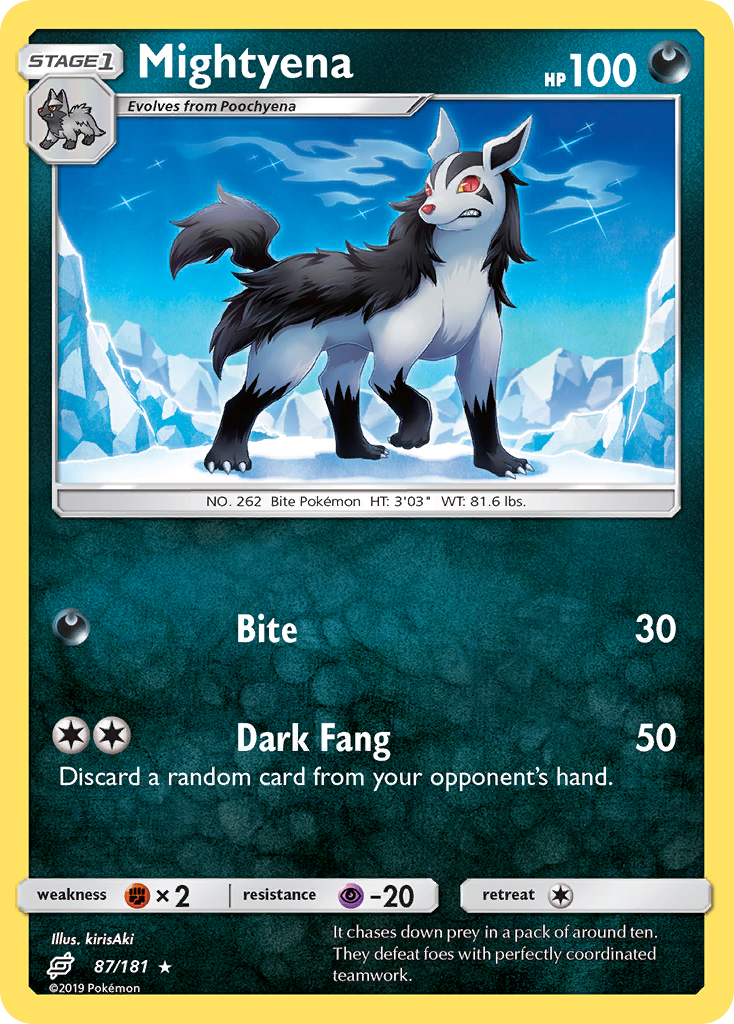 Mightyena (87/181) [Sun & Moon: Team Up] | Game Haven TX