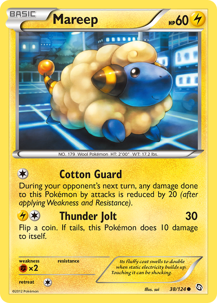 Mareep (38/124) [Black & White: Dragons Exalted] | Game Haven TX