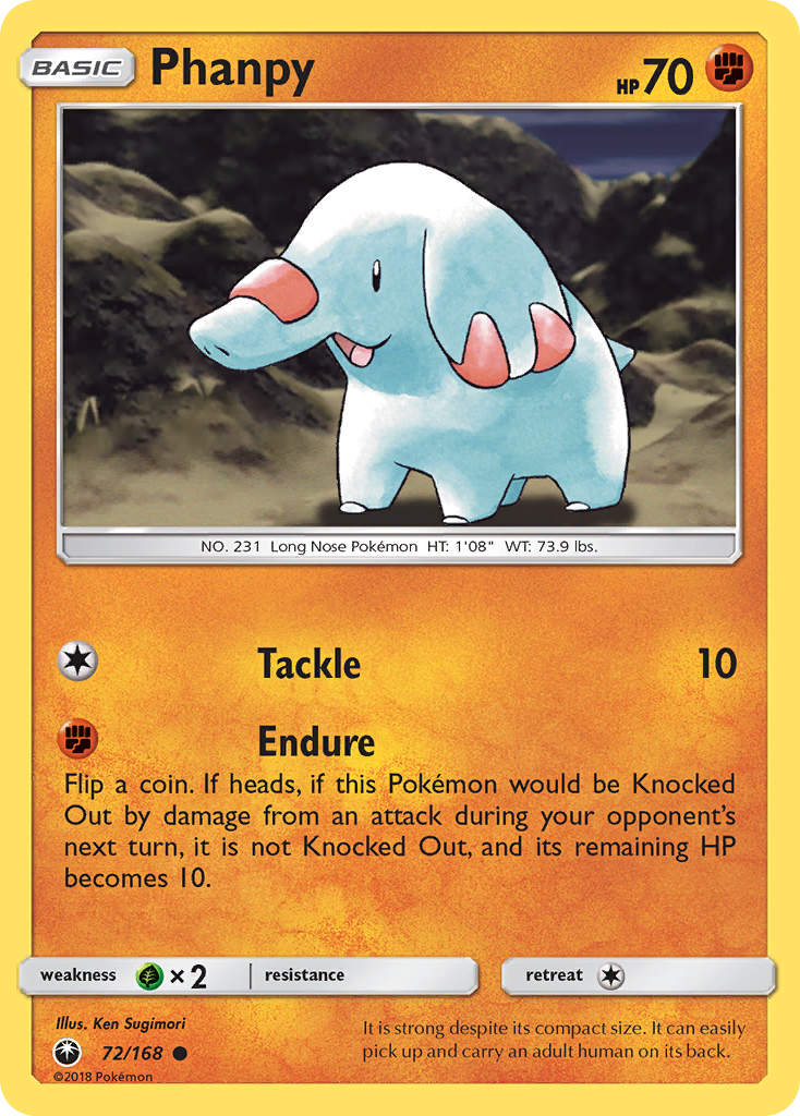 Phanpy (72/168) [Sun & Moon: Celestial Storm] | Game Haven TX