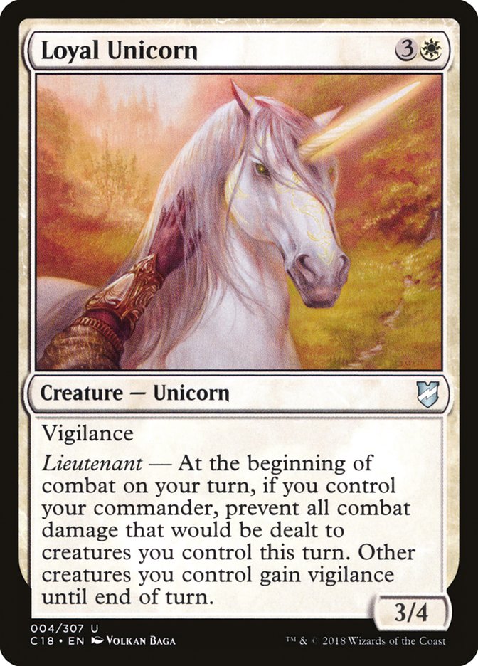 Loyal Unicorn [Commander 2018] | Game Haven TX