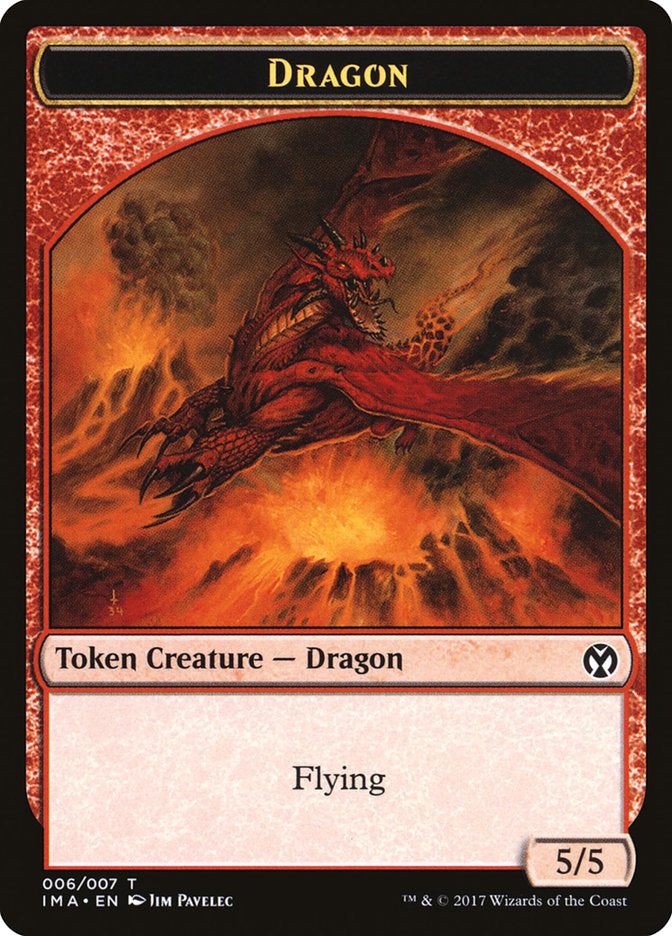 Dragon (006/007) [Iconic Masters Tokens] | Game Haven TX