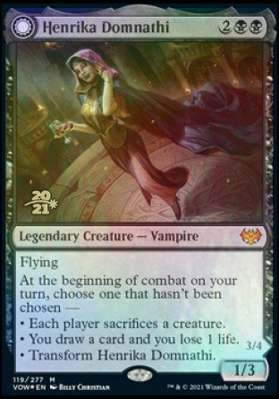 Henrika Domnathi // Henrika, Infernal Seer [Innistrad: Crimson Vow Prerelease Promos] | Game Haven TX