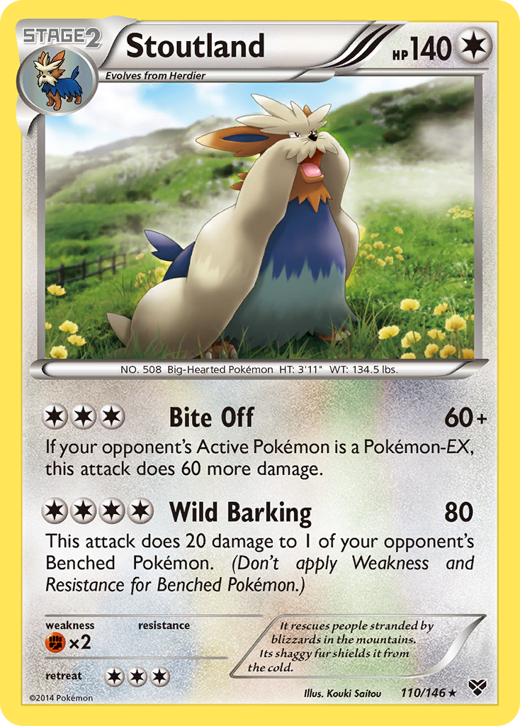 Stoutland (110/146) [XY: Base Set] | Game Haven TX