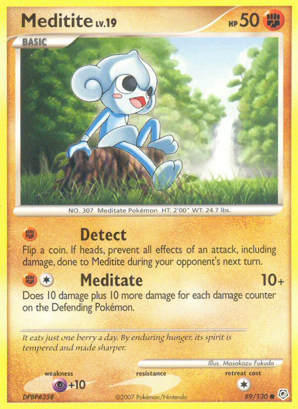 Meditite (89/130) [Diamond & Pearl: Base Set] | Game Haven TX