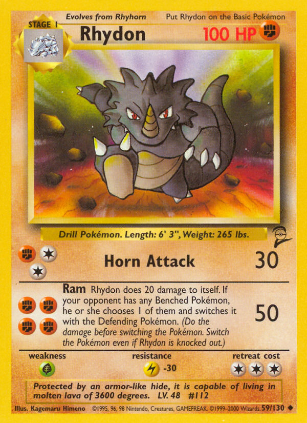 Rhydon (59/130) [Base Set 2] | Game Haven TX