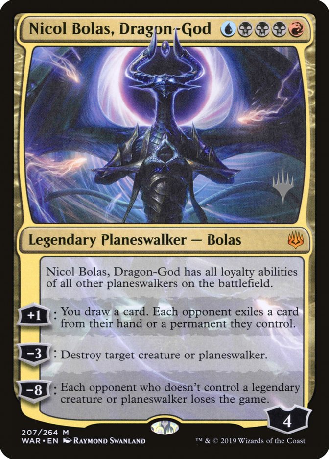 Nicol Bolas, Dragon-God [War of the Spark Promos] | Game Haven TX