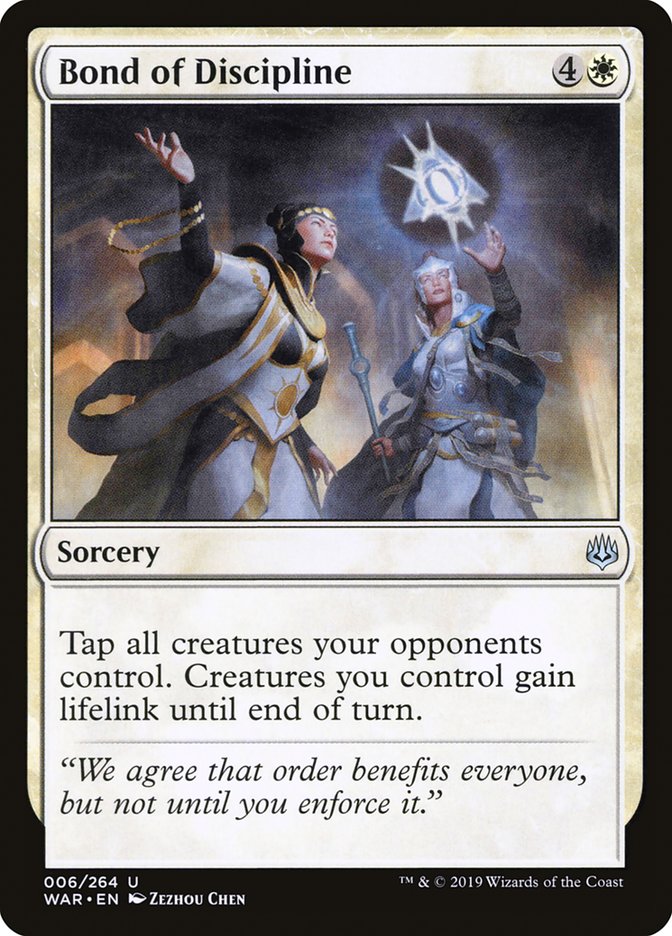 Bond of Discipline [War of the Spark] | Game Haven TX