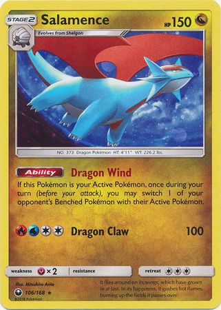 Salamence (106/168) (Cosmos Holo) [Sun & Moon: Celestial Storm] | Game Haven TX