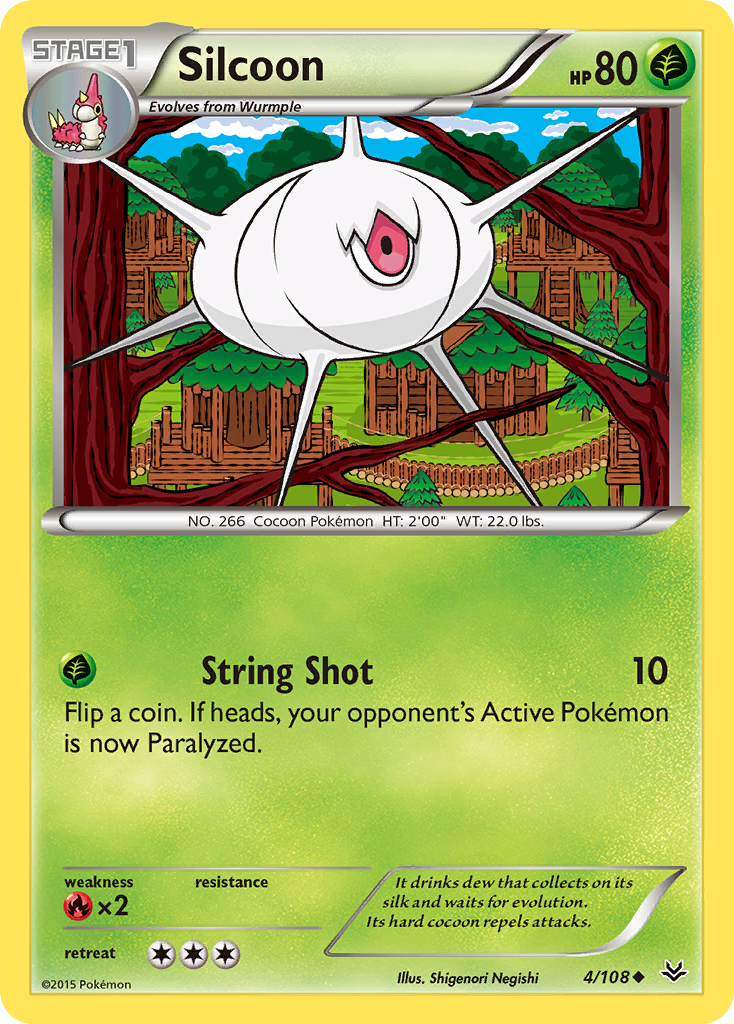 Silcoon (4/108) [XY: Roaring Skies] | Game Haven TX