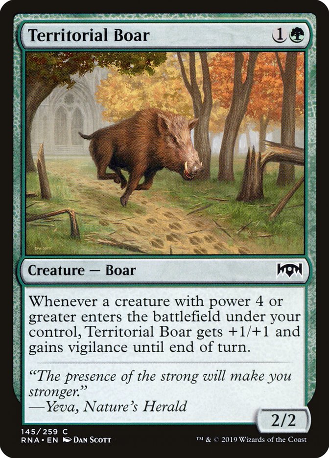 Territorial Boar [Ravnica Allegiance] | Game Haven TX