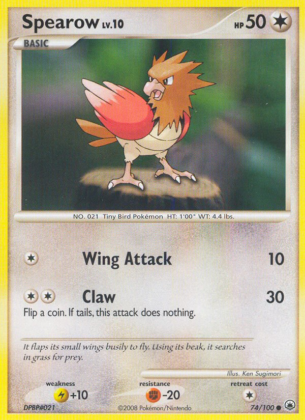 Spearow (74/100) [Diamond & Pearl: Majestic Dawn] | Game Haven TX