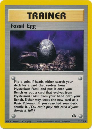 Fossil Egg (72/75) [Neo Discovery Unlimited] | Game Haven TX